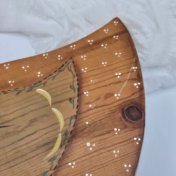 Vintage Hand-Painted Wooden Duck Letter Holder | Farmhouse Rustic Mail Organizer - Picture 13 of 14